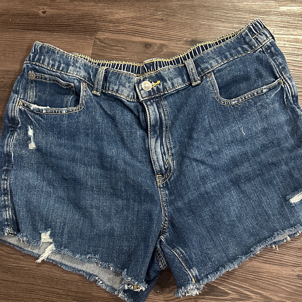 Aerie stretch comfy Classic Blue Denim Women's Shorts L